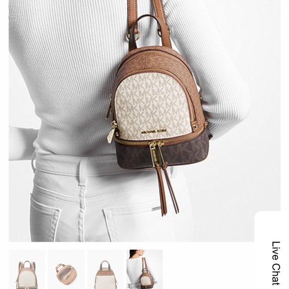 NWOT Michael Kors Genuine Leather Mini Backpack main image 3